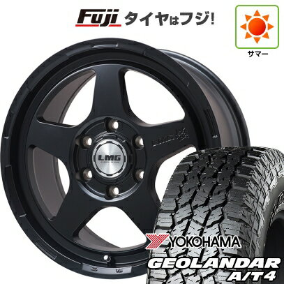 樂天商城 - 【新品】ランクル250 夏タイヤ ホイール4本セット 265/70R18 124/121S ヨコハマ ジオランダー A/T4 G018 RBL レアマイスター LMG 極(マットブラック) 8.5J 18インチ(送料無料)