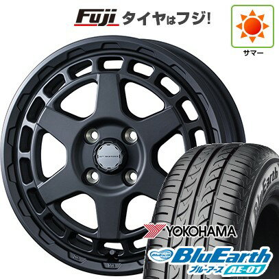 【新品 軽自動車】ハスラー デリカミニ(4WD) 夏タイヤ ホイール4本セット 165/60R15 ヨコハマ ブルーアース AE-01 WEDS ウェッズアドベンチャー マッドヴァンス X タイプS 15インチ(送料無料) サマータイヤ