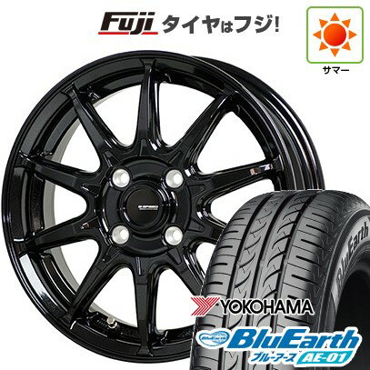 【新品国産4穴100車】 夏タイヤ ホイール4本セット 185/55R15 ヨコハマ ブルーアース AE-01 ホットスタッフ ジースピード G-05 15インチ(送料無料) サマータイヤ