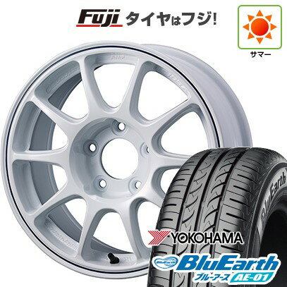 【新品国産4穴100車】 夏タイヤ ホイール4本セット 185/55R15 ヨコハマ ブルーアース AE-01 WEDS ウェッズスポーツ TC-105X グラベル 15インチ(送料無料) サマータイヤ