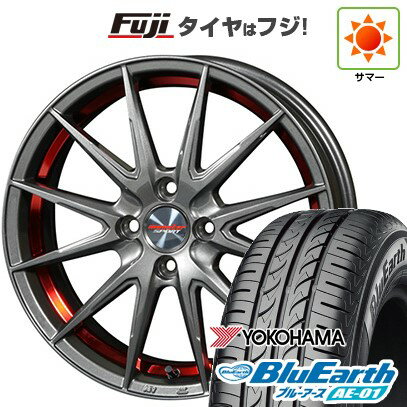 【新品 軽自動車】ハスラー デリカミニ(4WD) 夏タイヤ ホイール4本セット 165/60R15 ヨコハマ ブルーアース AE-01 モンスタースポーツ VX12S 5J 15インチ(送料無料)