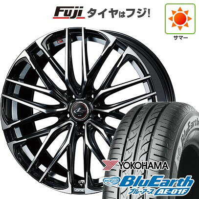 樂天商城 - 【新品国産車用5穴114.3】 夏タイヤ ホイール4本セット 195/60R16 ヨコハマ ブルーアース AE-01F WEDS ウェッズ レオニス SK 6.5J 16インチ(送料無料)