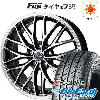 【新品国産車用5穴114.3】 夏タイヤ ホイール4本セット 205/55R16 ヨコハマ ブルーアース AE-01F ホットスタッフ クロノス CH-113 16インチ(送料無料)