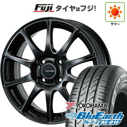 【新品国産車用4穴100】 夏タイヤ ホイール4本セット 185/65R15 ヨコハマ ブルーアース AE-01F ブリヂストン エコフォルム CRS23 15インチ(送料無料)