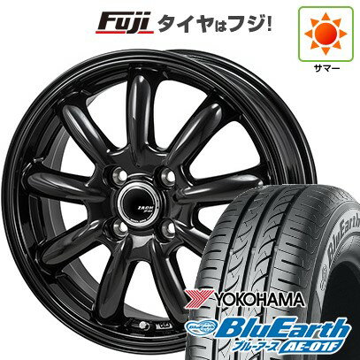 【新品国産車用4穴100】 夏タイヤ ホイール4本セット 185/60R15 ヨコハマ ブルーアース AE-01F モンツァ ZACK JP-209 15インチ(送料無料)