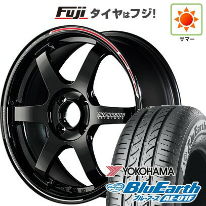【新品国産車用4穴100】 夏タイヤ ホイール4本セット 195/55R16 ヨコハマ ブルーアース AE-01F RAYS レイズ ボルクレーシング TE37 ソニック TIME ATTACK EDITION 16インチ(送料無料)