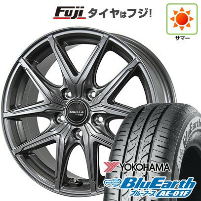 【新品国産車用5穴100】 夏タイヤ ホイール4本セット 205/55R16 ヨコハマ ブルーアース AE-01F トピー シビラ NEXT F05 16インチ(送料無料)