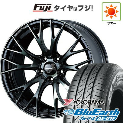 【新品国産車用5穴114.3】 夏タイヤ ホイール4本セット 205/60R16 ヨコハマ ブルーアース AE-01F WEDS ウェッズスポーツ SA-20R 16インチ(送料無料)