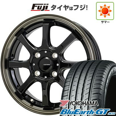 【新品国産4穴100車】 夏タイヤ ホイール4本セット 195/45R16 ヨコハマ ブルーアース GT AE51 ホットスタッフ ジースピード P-08 16インチ(送料無料) サマータイヤ