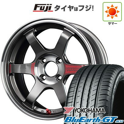 【新品国産4穴100車】 夏タイヤ ホイール4本セット 185/55R15 ヨコハマ ブルーアース GT AE51 RAYS レイズ ボルクレーシング TE37 ソニック SL 15インチ(送料無料) サマータイヤ