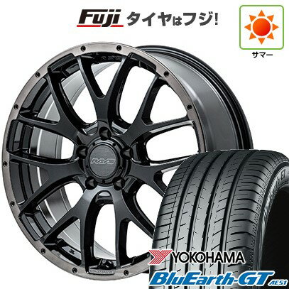 【新品国産5穴114.3車】 夏タイヤ ホイール4本セット 215/45R18 ヨコハマ ブルーアース GT AE51 RAYS レイズ ホムラ 2X7FA BLACK CLEAR EDITION 18インチ(送料無料) サマータイヤ