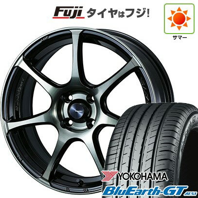 【新品国産車用4穴100】 夏タイヤ ホイール4本セット 185/65R15 ヨコハマ ブルーアース GT AE51 WEDS ウェッズスポーツ SA-75R 15インチ(送料無料)
