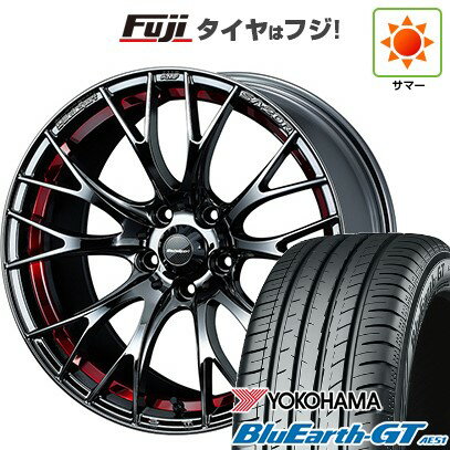 【新品国産車用5穴114.3】 夏タイヤ ホイール4本セット 215/45R18 ヨコハマ ブルーアース GT AE51 WEDS ウェッズスポーツ SA-20R 18イ..
