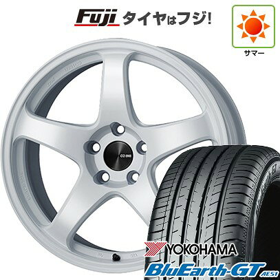 【新品国産車用5穴114.3】 夏タイヤ ホイール4本セット 225/35R19 ヨコハマ ブルーアース GT AE51 ENKEI エンケイ PF05 19インチ(送料無料)