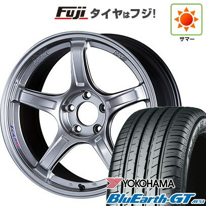 【新品国産車用5穴100】 夏タイヤ ホイール4本セット 215/40R18 ヨコハマ ブルーアース GT AE51 SSR GT GTX03 18インチ(送料無料)