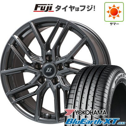 【新品国産車用5穴114.3】 夏タイヤ ホイール4本セット 215/60R16 ヨコハマ ブルーアース XT AE61 ブランドルライン ヴァレーゼ ディープグレー 16インチ(送料無料)