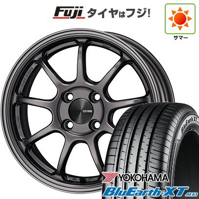【新品国産車用5穴114.3】 夏タイヤ ホイール4本セット 225/65R17 ヨコハマ ブルーアース XT AE61 ENKEI エンケイ PF09 17インチ(送料無料)