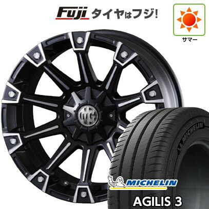 【新品】ハイエース200系 夏タイヤ ホイール4本セット 215/60R17 109/107T ミシュラン アジリス3 クリムソン マーテルギア(MG) モンスター 17インチ(送料無料) サマータイヤ