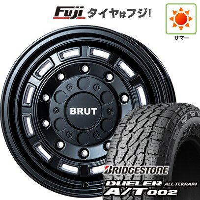 【新品国産車用5穴114.3】 夏タイヤ ホイール4本セット 215/70R16 ブリヂストン デューラー A/T002 OWL/RBL トライスター BRUT BR-70 16インチ(送料無料)