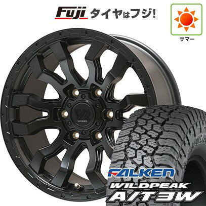 【新品】ハイエース200系 夏タイヤ ホイール4本セット 195/80R15 107/105N ファルケン ワイルドピーク A/T3W トピー ヴァブロ RR-01【限定】 6J 15インチ(送料無料)
