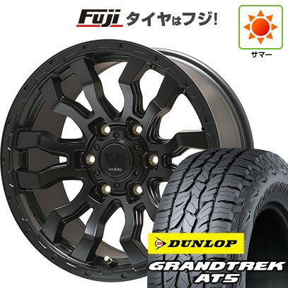 【新品】ジムニー 夏タイヤ ホイール4本セット 175/80R16 ダンロップ グラントレック AT5 トピー ヴァブロ RR-01【限定】 5.5J 16インチ(送料無料)