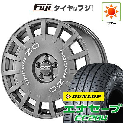 【新品国産車用5穴114.3】 夏タイヤ ホイール4本セット 225/45R18 ダンロップ エナセーブ EC204 OZ ラリーレーシング 18インチ(送料無料)