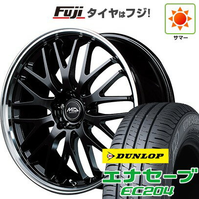 【新品国産車用5穴114.3】 夏タイヤ ホイール4本セット 225/45R18 ダンロップ エナセーブ EC204 MID WHEELS エグゼ10 18インチ(送料無料)