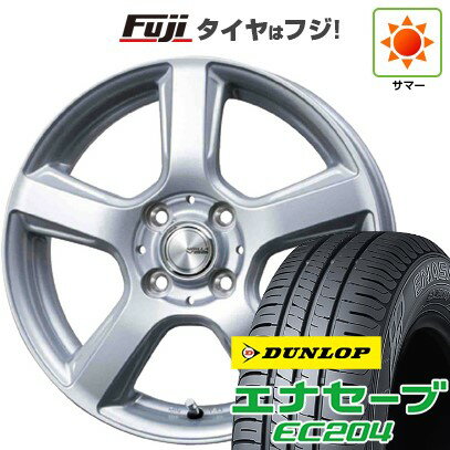 【新品 軽自動車】 夏タイヤ ホイール4本セット 155/65R13 ダンロップ エナセーブ EC204 トピー シビラ V-88 13インチ(送料無料) サマータイヤ