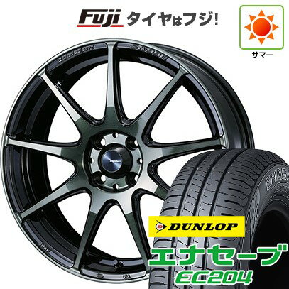 【新品国産車用4穴100】 夏タイヤ ホイール4本セット 185/60R15 ダンロップ エナセーブ EC204 WEDS ウェッズスポーツ SA-99R 15インチ(送料無料)