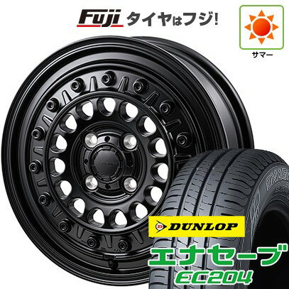 【新品国産車用4穴100】 夏タイヤ ホイール4本セット 185/55R15 ダンロップ エナセーブ EC204 モンツァ HI-BLOCK ターマー 15インチ(送料無料)