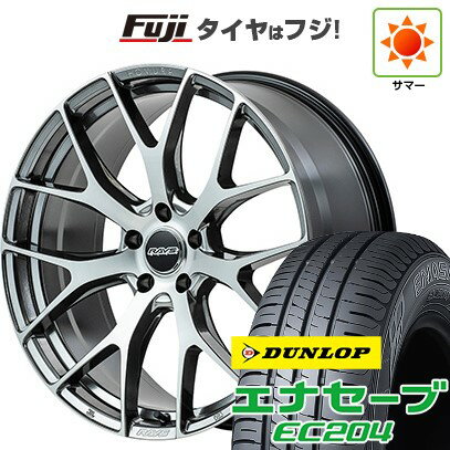 【新品国産車用5穴100】 夏タイヤ ホイール4本セット 215/45R17 ダンロップ エナセーブ EC204 RAYS レイズ ホムラ 2X7FT 17インチ(送料無料)