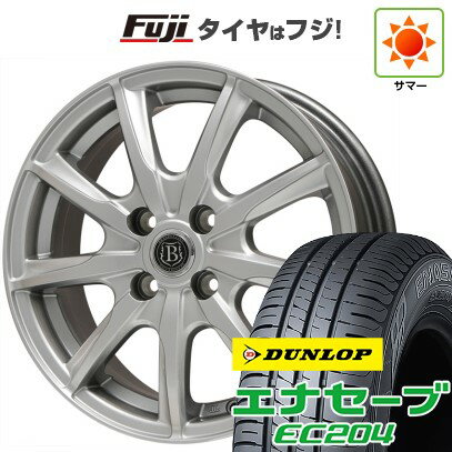 【新品国産車用5穴114.3】 夏タイヤ ホイール4本セット 205/55R16 ダンロップ エナセーブ EC204 ブランドルライン ボレアノ9 メタリックグレー 16インチ(送料無料)