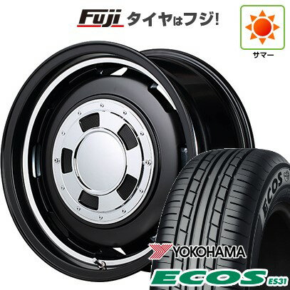 2025年製 日本製 【新品 軽自動車】N-BOX タント スペーシア 夏タイヤ ホイール4本セット 165/55R15 ヨコハマ エコス ES31 MID WHEELS ガルシア シスコ 15インチ(送料無料)