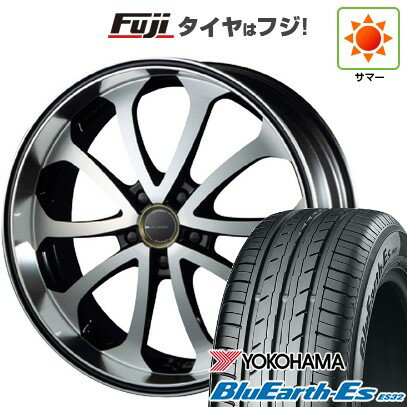 【新品国産車用5穴114.3】 夏タイヤ ホイール4本セット 225/35R19 ヨコハマ ブルーアース ES32 エムズスピード ジュノウ バベル【限定】 19インチ(送料無料)