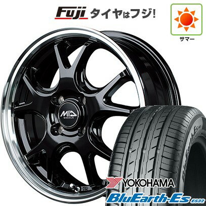 【新品 軽自動車】N-BOX タント スペーシア 夏タイヤ ホイール4本セット 165/55R15 ヨコハマ ブルーアース ES32 MID WHEELS エグゼ5 15インチ(送料無料) サマータイヤ
