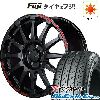 【新品国産5穴114.3車】 夏タイヤ ホイール4本セット 215/45R17 ヨコハマ ブルーアース ES32 MID WHEELS MID RACING GR12 17インチ(送料無料) サマータイヤ