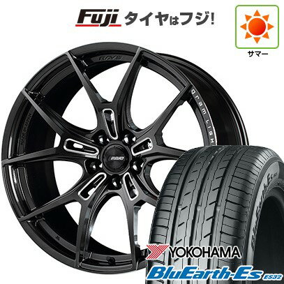 【新品国産車用5穴100】 夏タイヤ ホイール4本セット 215/40R18 ヨコハマ ブルーアース ES32 RAYS レイズ グラムライツ 57FXZ 18インチ(送料無料)