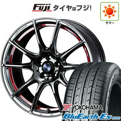 【新品国産車用5穴100】 夏タイヤ ホイール4本セット 215/40R18 ヨコハマ ブルーアース ES32 WEDS ウェッズスポーツ SA-25R 18インチ(送料無料)