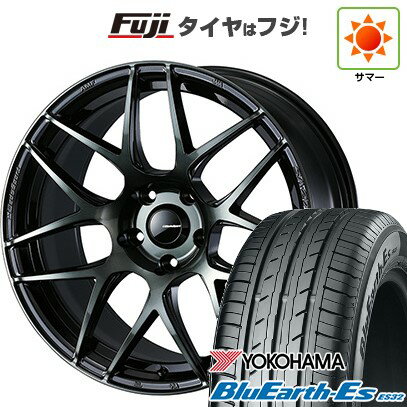 【新品国産車用5穴100】 夏タイヤ ホイール4本セット 215/45R17 ヨコハマ ブルーアース ES32 WEDS ウェッズスポーツ SA-27R 17インチ(送料無料)