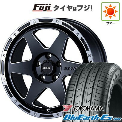 【新品国産車用5穴114.3】 夏タイヤ ホイール4本セット 215/60R17 ヨコハマ ブルーアース ES32 SSR ディバイド TR-6【限定】 17インチ(送料無料)
