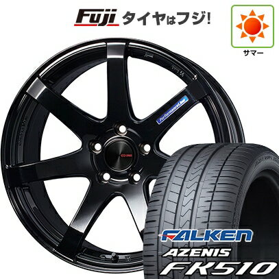 【新品国産車用5穴114.3】 夏タイヤ ホイール4本セット 235/60R18 ファルケン アゼニス FK510 SUV ENKEI エンケイ PF07 フジオリジナルカラー 18インチ(送料無料)
