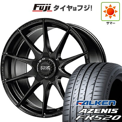 【新品国産車用5穴100】 夏タイヤ ホイール4本セット 225/55R18 ファルケン アゼニス FK520L OZ フォーミュラHLT 7.5J 18インチ(送料無料)