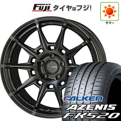 【新品国産車用5穴100】 夏タイヤ ホイール4本セット 225/55R18 ファルケン アゼニス FK520L 共豊 ガレルナ レフィーノ 18インチ(送料無料)