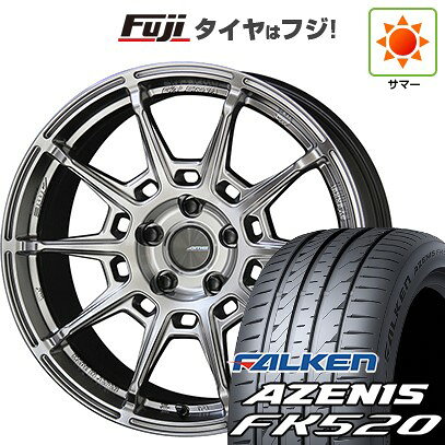 【新品国産車用5穴114.3】 夏タイヤ ホイール4本セット 225/50R18 ファルケン アゼニス FK520L 共豊 ガレルナ レフィーノ 8J 18インチ(送料無料)