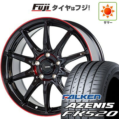 【新品国産車用5穴114.3】 夏タイヤ ホイール4本セット 225/45R18 ファルケン アゼニス FK520L ホットスタッフ ジースピード P-05R 8J 18インチ(送料無料)