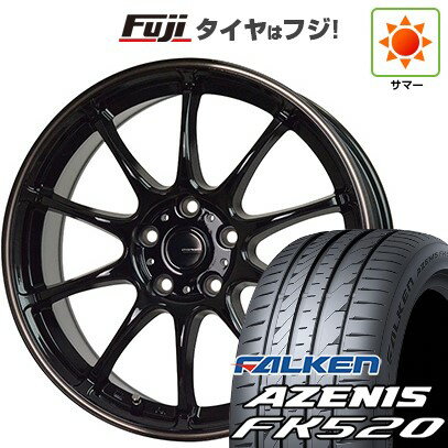 【新品国産車用5穴114.3】 夏タイヤ ホイール4本セット 225/45R18 ファルケン アゼニス FK520L ホットスタッフ ジースピード P-07 7.5J 18インチ(送料無料)