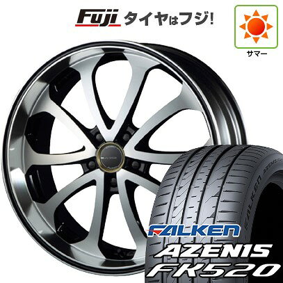 【新品国産車用5穴114.3】 夏タイヤ ホイール4本セット 225/40R19 ファルケン アゼニス FK520L エムズスピード ジュノウ バベル【限定】 7.5J 19インチ(送料無料)