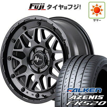 【新品国産車用5穴114.3】 夏タイヤ ホイール4本セット 225/50R18 ファルケン アゼニス FK520L MID WHEELS NITRO POWER M29 スティンガー 7J 18インチ(送料無料)