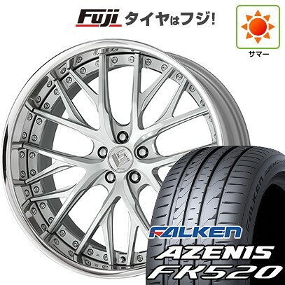 【新品国産車用5穴114.3】 夏タイヤ ホイール4本セット 245/35R21 ファルケン アゼニス FK520L WORK ワーク LS バサラ 8.5J 21インチ(送料無料)