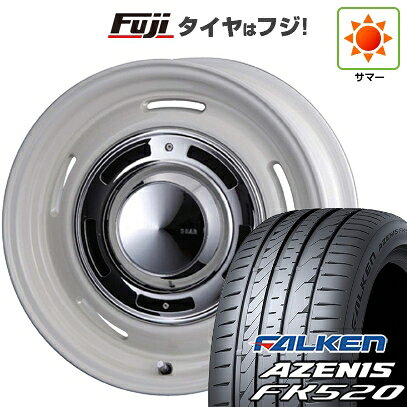 【新品国産車用5穴114.3】 夏タイヤ ホイール4本セット 225/55R18 ファルケン アゼニス FK520L クリムソン ディーン クロスカントリー 8J 18インチ(送料無料)